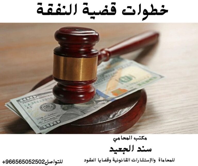 خطوات قضية النفقة